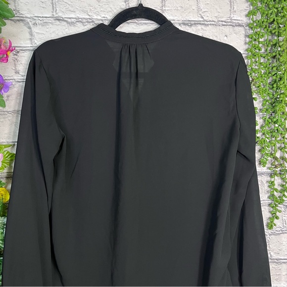 >🌼3/$30🌼Lime Light Black Button Down Blouse Size Small - Picture 11 of 15